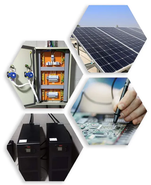 Técnico especializado realizando manutenção em nobreak na POWER SOLUTIONS Fortaleza