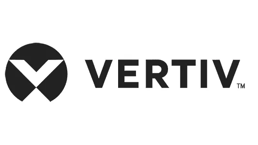 Logo da marca Vertiv - Especialistas em nobreaks Vertiv